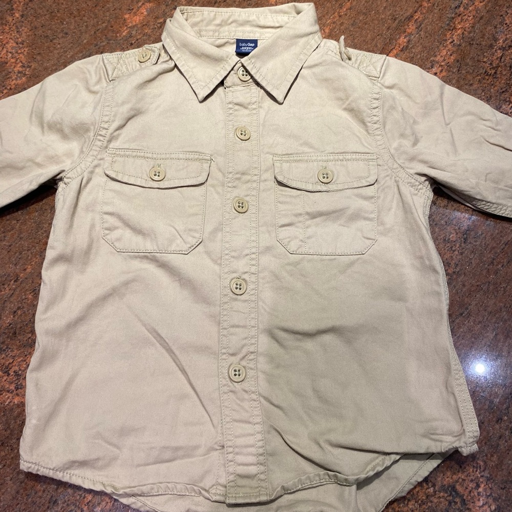 3 for $30 Gap Long-Sleeve Utility Shirt with Ribbed Waist Pull-on Jeans - Picture 6 of 8
